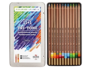 KIN KREDKI NATUR 3442 TRI-TONE TRÓJKOLOROWE 11+1 KOLORÓW