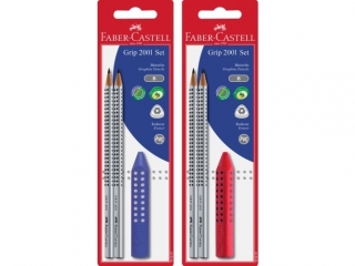 ZESTAW GRIP 2 OWKI GRIP 2001B+GUMKA GR IP 2001 FABER-CASTELL [opakowanie=10szt]