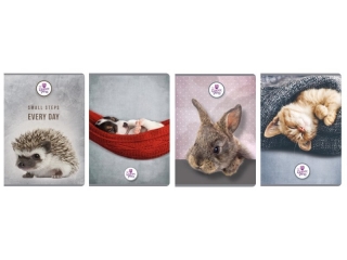 BRULION A5/96k. kratka, mikka oprawa - KOT THE SWEET PETS [opakowanie=5szt]
