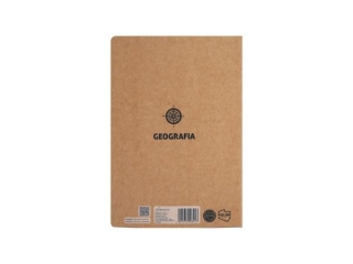 ZESZYT TEMATYCZNY A5/58k. Kratka GEOGRAFIA PREMIUM KRAFT LINER [opakowanie=10szt]