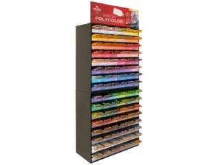 KIN KREDKI POLYCOLOR 96 KOLORÓW 1152 SZT. + EKSPOZYTOR TOPER POZIOMY MAŁY