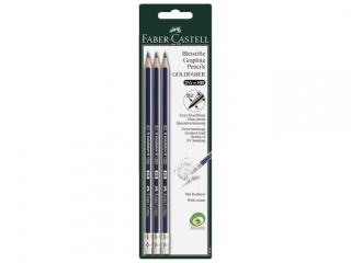 OWEK GOLDFABER Z GUMK HB BLISTER 3 SZTUKI FABER-CASTELL [opakowanie=10szt]