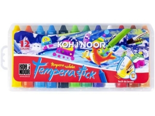 KIN TEMPERA STICK DH3955 KREDKI WOSKOWE WYKRĘCANE 12 KOL.
