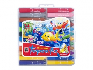 KIN TEMPERA STICK DH3953 KREDKI WOSKOWE WYKRĘCANE 24 KOL.
