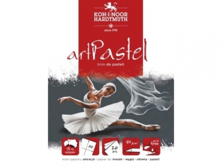 BLOK DO PASTELI ARTPASTEL ANTRACYT A5 20 KARTEK 180 G. 15% BAWEŁNY