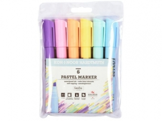 KIN MARKERY 2406 PASTELOWE KPL. 6 KOLORÓW