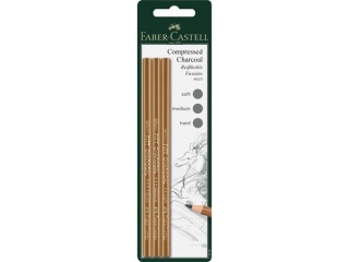 PITT WGIEL W KREDCE ZESTAW NA BLISTRZE 3 SZT. FABER-CASTELL [opakowanie=10szt]