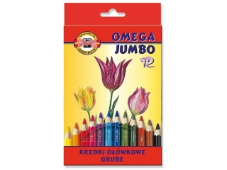 KIN KREDKI OMEGA JUMBO 3382 12 KOLORÓW