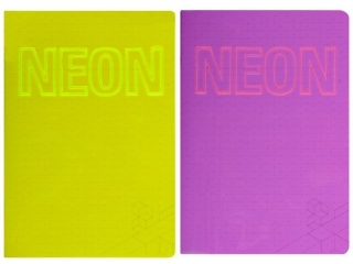 KIN ZESZYT NEON PP A4 42 KARTKI 80 G. KRATKA [opakowanie=10szt]