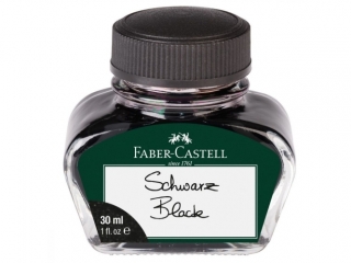 ATRAMENT CZARNY W SZKLANYM FLAKONIKU 30 ML FABER-CASTELL