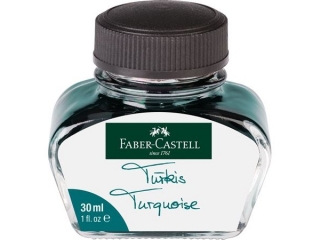 ATRAMENT TURKUSOWY W SZKLANYM FLAKONIKU 30 ML FABER-CASTELL