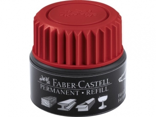 TUSZ DO NAPENIANIA MARKERA PERMANENTNEGO GRIP 1505 CZARWONY FABER-CASTELL [opakowanie=4szt]