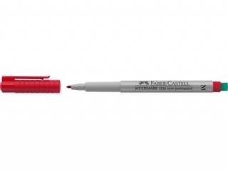 MULTIMARK OHP NIEPERMANENTNY M CZERWONY FABER-CASTELL [opakowanie=10szt]