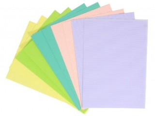 TEKTURA FALISTA A4 PASTELOWA MIX 5 KOLORÓW a10
