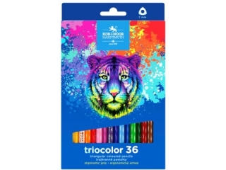 KIN KREDKI TRIOCOLOR 3145/10 36 KOLORÓW 9 MM NIEDŹWIEDŹ - SERIA NIEBIESKA