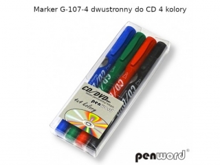 MARKER G-107-4 DWUSTRONNY DO CD 4 KOLORY (SZPSH)