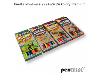 KREDKI OŁÓWKOWE 2724-24 24 KOLORY PREMIUM (SZPSH)