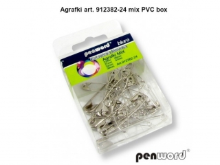 AGRAFKI ART.912382-24 MIX PVC BOX