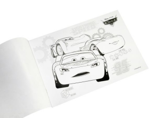 BLOK RYSUNKOWY BIA�Y A4/20k. z pierwsz� stron� do kolorowania / CARS [opakowanie=10szt]