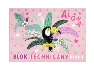 BLOK TECHNICZNY BIAY A4/10k. / NO NAME - DZIEWCZYNKA