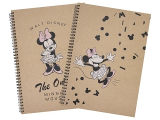 KOŁOZESZYT A4/80k. Kratka / MINNIE MOUSE KRAFT LINER