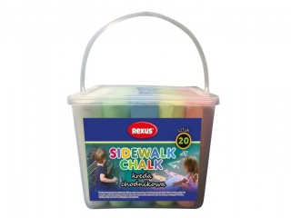 KREDA CHODNIKOWA 10, 5 x 2, 3cm 20szt. w plastikowym wiaderku