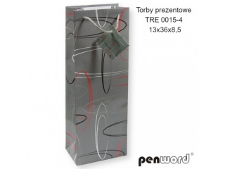 TORBY PREZENTOWE TRE 0015-4 13x36x8.5 cm [opakowanie=12szt]