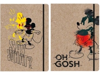 TECZKA Z GUMK A4 / MICKEY MOUSE KRAFT LINER [opakowanie=10szt]