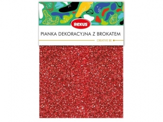ZESTAW KREATYWNY A4/5ark. / DEKORACYJNA PIANKA Z BROKATEM