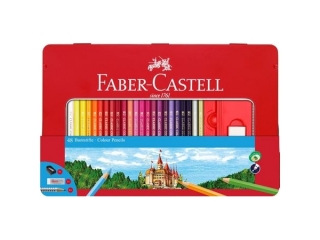 KREDKI ZAMEK 48 KOL. OPAK. METALOWE FABER-CASTELL