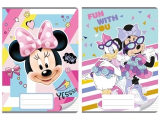 ZESZYT A5/16k. kolorowe trzy linie / MINNIE MOUSE [opakowanie=20szt]