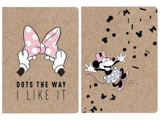 ZESZYT A5/60k. Linia / MINNIE MOUSE KRAFT LINER