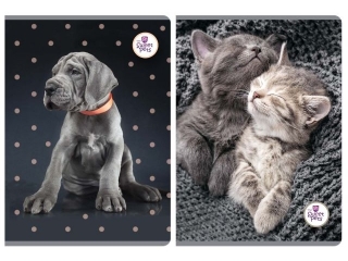 ZESZYT A5/60k. linia / THE SWEET PETS [opakowanie=5szt]