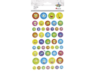 Naklejki wypukłe emotikony 49szt.