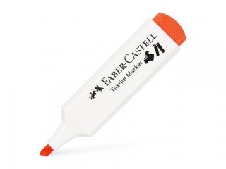MARKER DO TKANIN NEONOWY POMARACZOWY FABER-CASTELL [opakowanie=10szt]