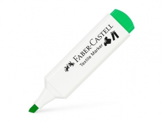 MARKER DO TKANIN NEONOWO ZIELONY FABER-CASTELL [opakowanie=10szt]