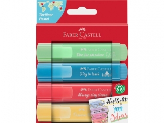 ZAKRELACZ 1546 PASTELOWY 4 KOLORY OPAKOWANIE KARTONOWE FABER-CASTELL