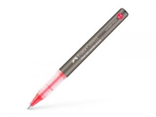 CIENKOPIS KULKOWY FREE INK KOŃCÓWKA IGŁOWA 0, 5 MM CZERWONY FABER-CASTELL