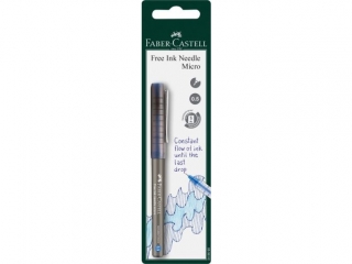CIENKOPIS KULKOWY FREE INK KOCWKA IGOWA 0, 5 MM NIEBIESKI 1 SZT. BLISTER FABER-CASTELL [opakowanie=5szt]