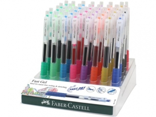 DUGOPIS AUTOMATYCZNY ELOWY FAST GEL 0, 7 MM DISPLAY 40 SZT. FABER-CASTELL