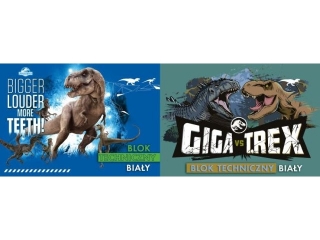BLOK TECHNICZNY BIAY A4/10k. / JURASSIC PARK [opakowanie=10szt]