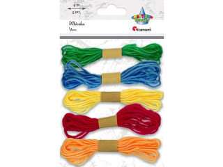WŁÓCZKA 5X4M CZR+Ż+G+P+Z SET1