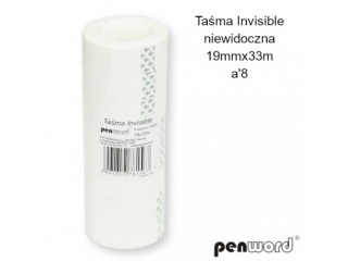 TAŚMA INVISIBLE NIEWIDOCZNA 19mmx33m a8ROLEK (SZPSH)