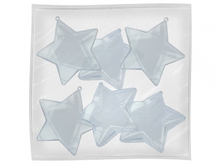 Bryły plastikowe gwiazdy O105mm głebokość 40mm 6szt.