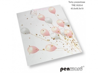 TORBY PREZENTOWE TRE 0020-6 40, 6x48, 9x19cm [opakowanie=12szt]