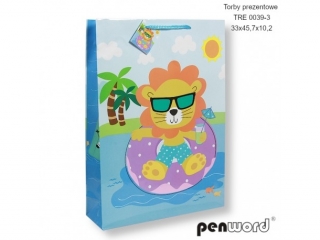 TORBY PREZENTOWE TRE 0039-3 33x45.7x10.2cm [opakowanie=12szt]