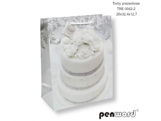 TORBY PREZENTOWE TRE 0042-2 26x32.4x12.7cm [opakowanie=12szt]