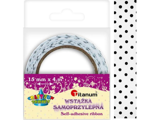 FABRIC TAPE 1, 5X4M ECRY/CZARNE