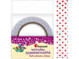 FABRIC TAPE 1, 5X4M BIAŁ/RÓŻ