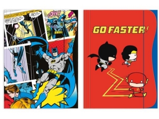 TECZKA Z GUMK A4 / BATMAN - KIDS [opakowanie=10szt]